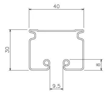 レールの寸法図